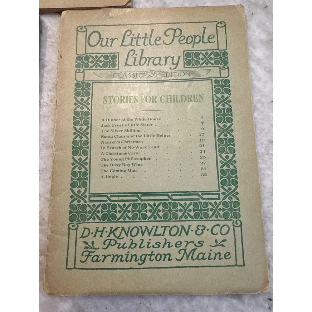 Our Little‎ People Children's Magazines D.H. Knowlton & Co Antique Ephemera Lot